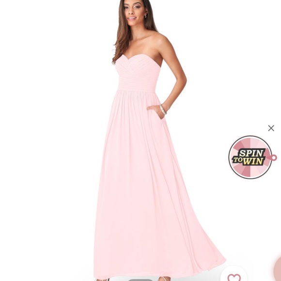 Azazie Jada Blushing Pink Bridesmaid Dress - Picture 3 of 6